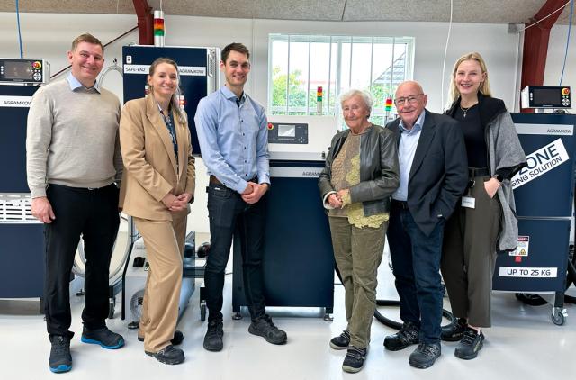 Asger Gramkow founder of AGRAMKOW with his wife, Irene. And Agramkow staff